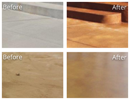 Concrete Before and After